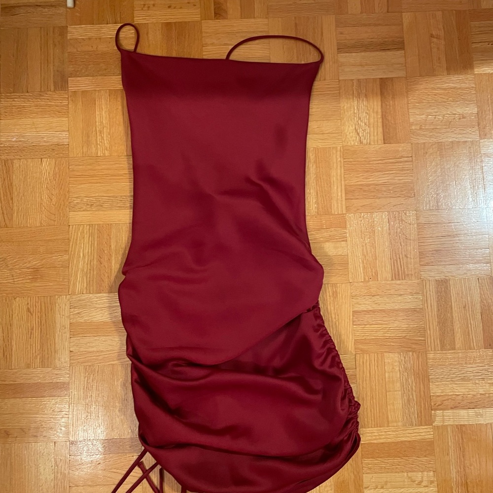 Red Satin Mini dress